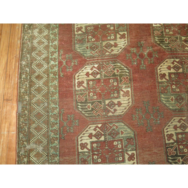 Textile Large Antique Tribal Ersari Rug - 7'7" x 14'4" For Sale - Image 7 of 8