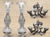 Metal 1940’s-1970’s Hollywood Regency Vintage Crystal Bowl W/Stand & Vintage Pairpoint Silverplate Crystal Candlesticks Cherub Claw Foot For Sale - Image 7 of 9