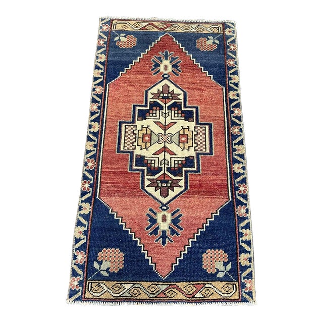 Turkish Yastik Rug 1'7" x 2'11" For Sale