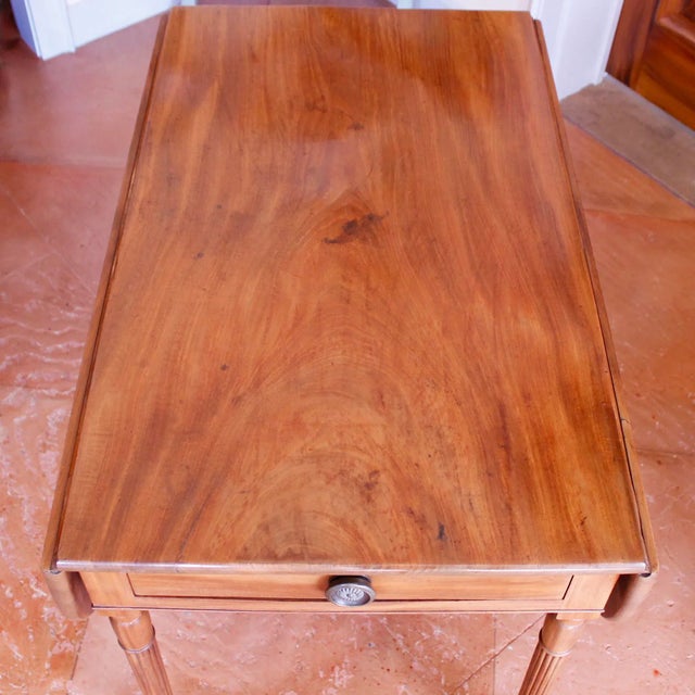 Wood American New England Federal Mahogany Pembroke Table For Sale - Image 7 of 12