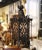 Black 19th Century French Gothic Black and Gilt Iron Three-Light Hexagon Lantern For Sale - Image 8 of 8