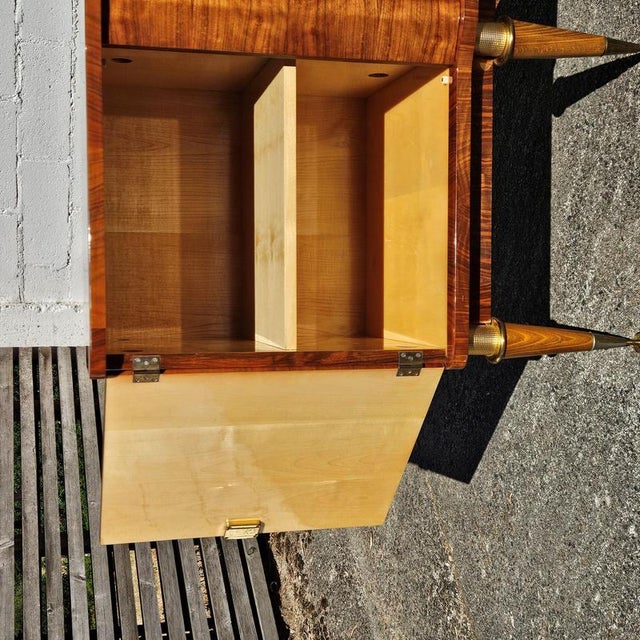 Mid-Century Modern French Sideboard in Burlwood, 1960s For Sale - Image 13 of 18