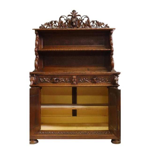 Brown 19th Century French Renaissance Revival Signed Hunt Cabinet For Sale - Image 8 of 11