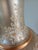 1960s Vintage Hollywood Regency/Neo-Classical Iridescent Glass and Brass Table Lamp For Sale - Image 5 of 18