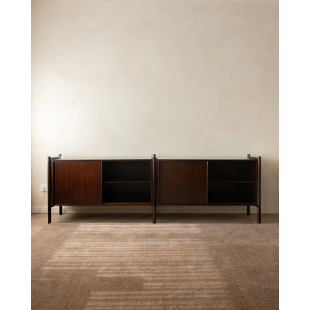 Mid-Century Modern Rosewood Archimede Sideboard by Hirozi Fukuoh for Gavina, 1960s For Sale - Image 3 of 18