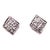 Metal 14 Karat White Gold Earrings With Round Diamonds 0.20 TDW, A Pair For Sale - Image 7 of 7