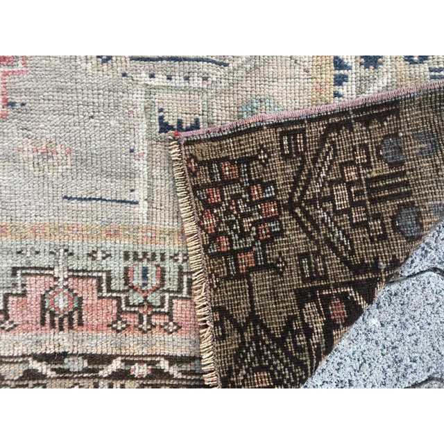 Turkish Faded Floor Vintage Rug For Sale - Image 10 of 11
