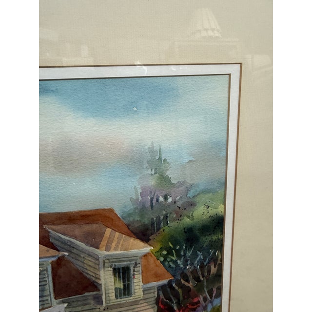 Paper Linda Highee Bartolonei MacCallum House Painting, Signed For Sale - Image 7 of 12
