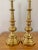 Solid brass Regency style table lamp pair, made by Stiffel. Bright and heavy brass. Approx. 20 years old and in excellent...