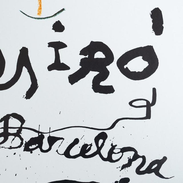 Paper Original Sala Gaspar Exhibition Poster by Joan Miró, Barcelona, 1983 For Sale - Image 7 of 10