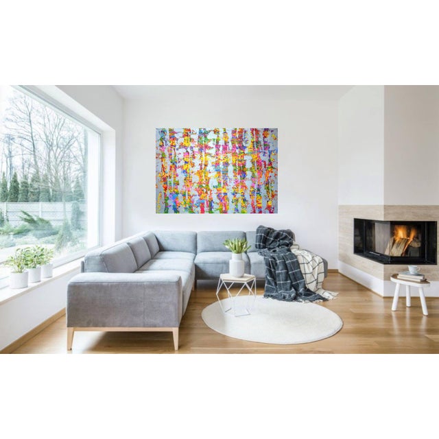 Expression With Silver 3.Modern Original Hand Painting. For Sale - Image 9 of 10