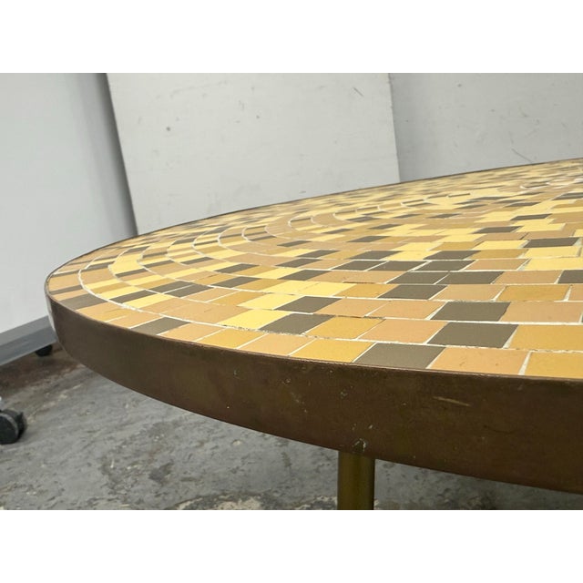 Mid 20th Century Round Mosaic Coffee Table For Sale - Image 10 of 12