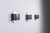 This striking set of three model 2010 wall lamps by Rolf Krüger and Dieter Witte for Staff Leuchten is a beautiful example...