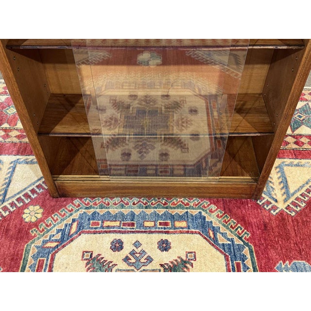 English Walnut Display Cabinet, 1970s For Sale - Image 4 of 13