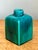 Turquoise Vintage Drip Glazed Ceramic Vase For Sale - Image 8 of 12