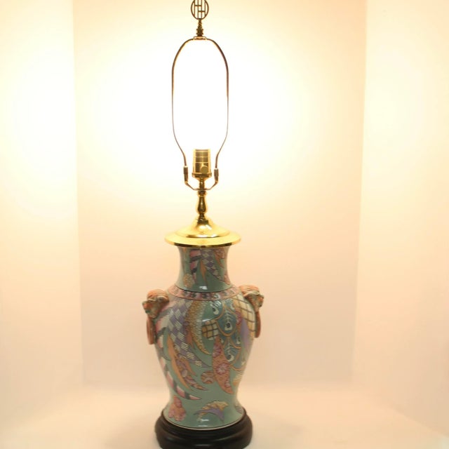 Chinoiserie Foo Dogs Table Lamp by Heyward House For Sale - Image 4 of 8