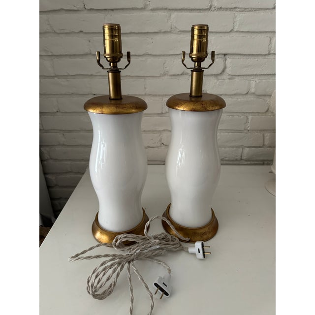 Liz Marsh Pair of Adorable Botanical Lamps For Sale - Image 4 of 7