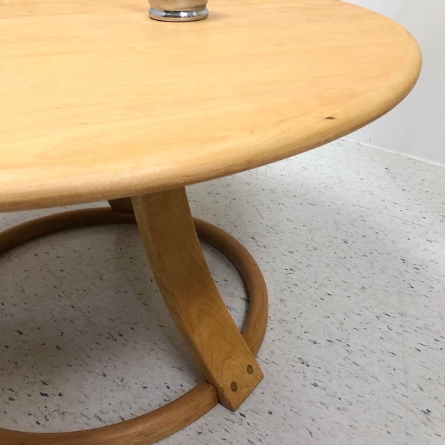 Heywood Wakefield Round Spinning Coffee Table Chairish