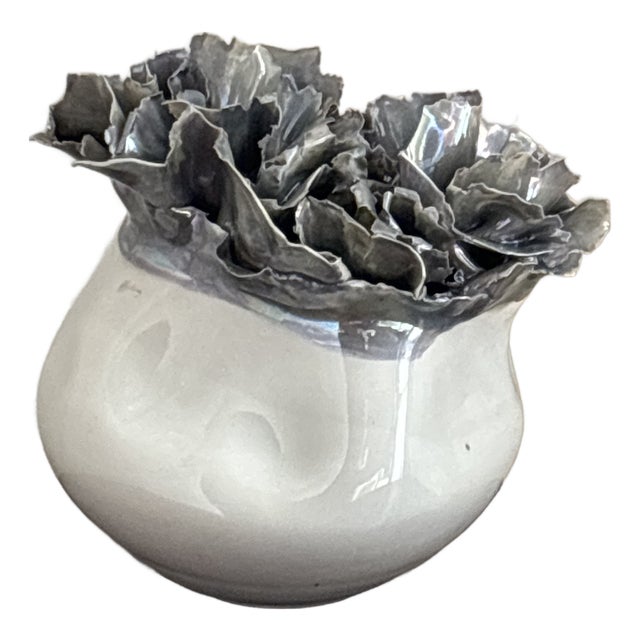 1976 Abstract Sylvia Hyman (1917-2012) Porcelain Sculpture For Sale