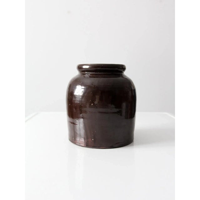 Antique Stoneware Crock Attributed to Red Wing For Sale - Image 9 of 9