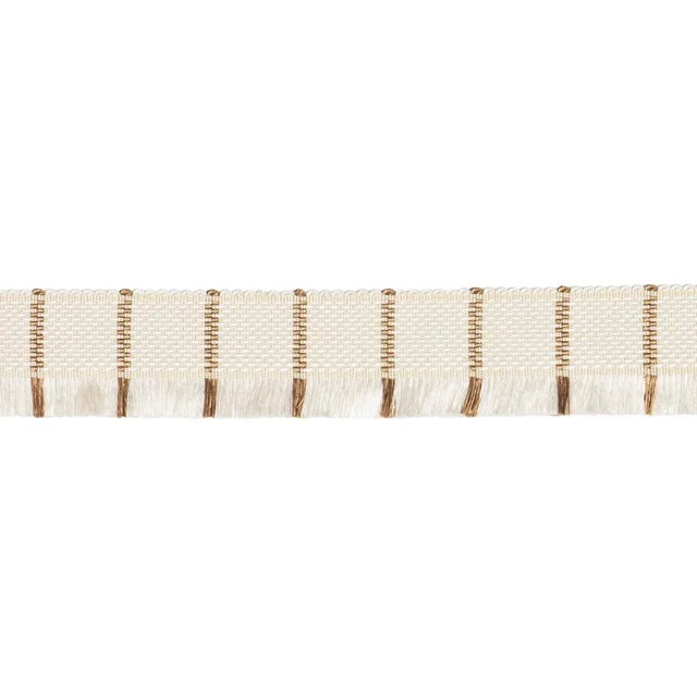 Schumacher Frances Silk Fringe Trim in Gold For Sale