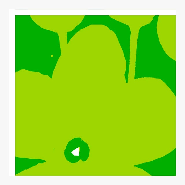 Fabulous Flowers in Green No. 1 Fine Art Print 46" X 46" by Liz Roache For Sale - Image 4 of 6