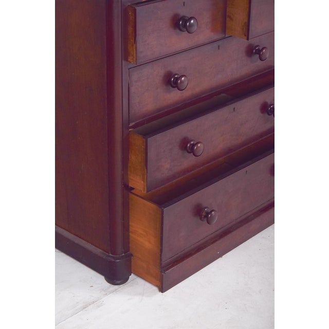 Brown Antique Portuguese Romantic Chest of Drawers, 1890s For Sale - Image 8 of 11