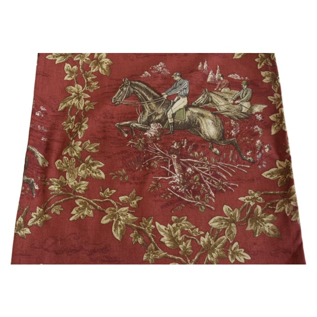 Equestrian Horse Jockey Table Runner 110" Long X 16" Wide Chairish