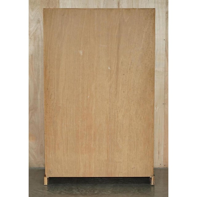 Vintage Military Campaign Burr Walnut Wardrobe with Internal Shelves For Sale - Image 12 of 18