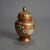Japanese Antique Japanese Satsuma Hand Painted Floral & Gilt Pottery Lidded Urn C1920 For Sale - Image 3 of 8