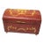The San Francisco Music Box Italian Inlaid Burl Wood Swiss Movement Ring Jewelry Box For Sale