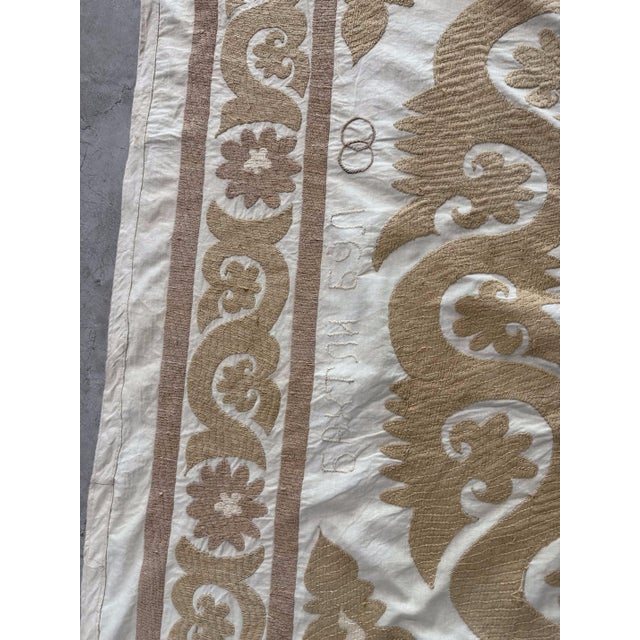 1960s Decorative Asian Suzani Wall Hanging Decor For Sale - Image 5 of 8