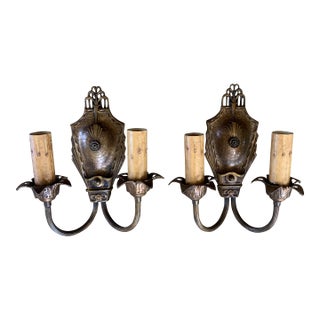 1930s Art Deco Wall Sconces - a Pair For Sale
