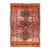 Vintage Caucasian Kazak Rug With Tribal Medallions in Pink and Orange 3'9 X 5'9 For Sale