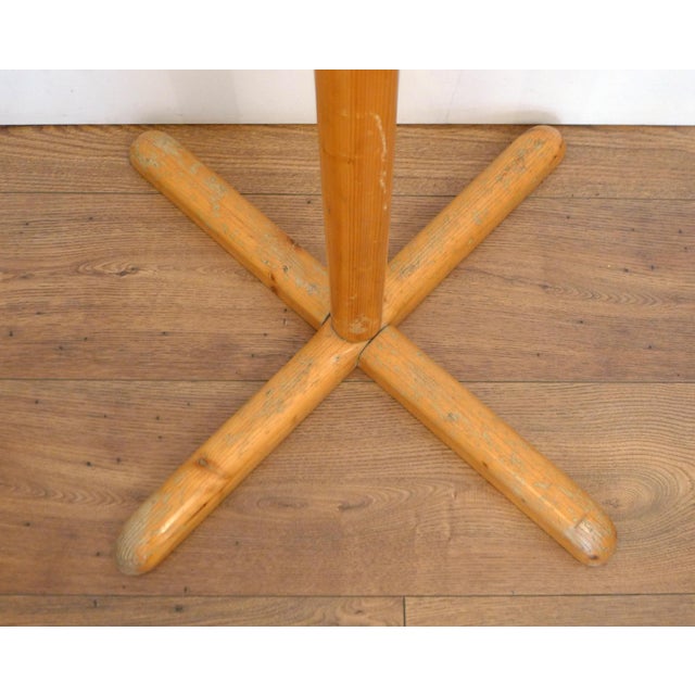 Freestanding Coat Rack with Swivel Ball Hooks in Pine Wood by Rainer Daumiller, 1960s For Sale - Image 6 of 13