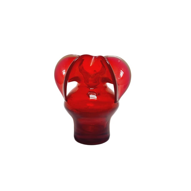 Vintage Vase by Czesław Zuber for Sudety Glassworks, Poland, 1970s For Sale - Image 3 of 11
