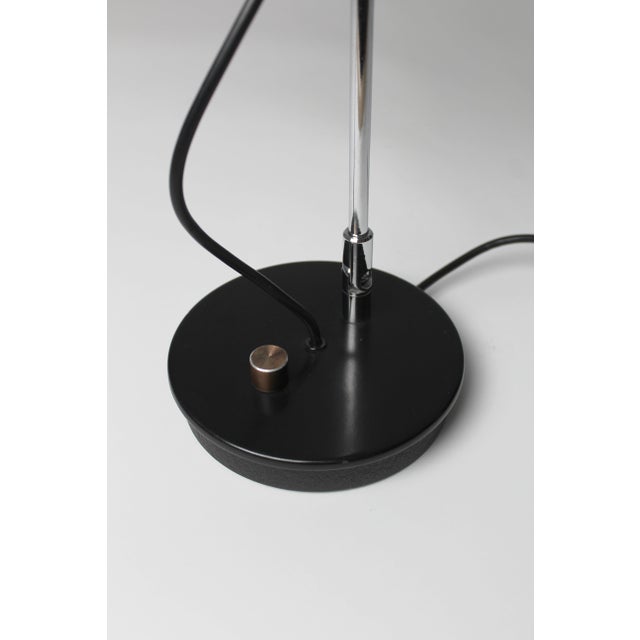 Vintage Spanish Madom Table Lamp in Black Lacquered Metal, 1970s For Sale - Image 14 of 16