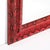 Mid-Century Molding Mirror in Red & Black Python Leather by Karl Springer For Sale - Image 9 of 16