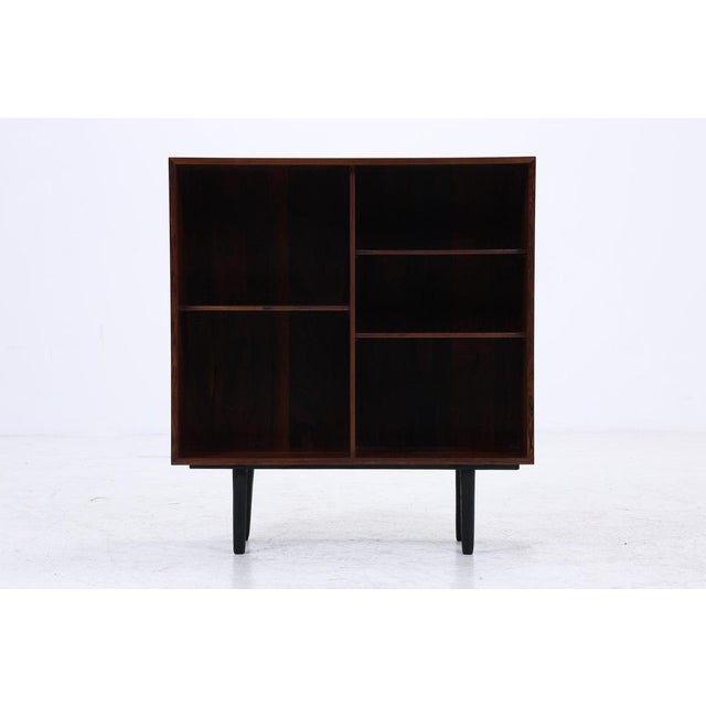 Vintage Scandinavian Rosewood Bookcase with Black Legs, 1960s For Sale - Image 3 of 11