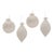 Glass Glass Drop Ornaments (Set of 4)  5" x 7" Christmas Tree Decorations For Sale - Image 7 of 7