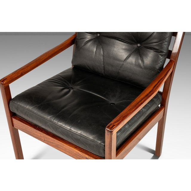 Red Mid-Century Danish Modern Model 806 Lounge Chair in Rosewood & Leather Attributed to Fredrik Kayser for Vatne Møbler, Norway, C. 1960s For Sale - Image 8 of 18