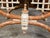 English Chinese Chippendale Style Faux Bamboo Stool with New Upholstery For Sale - Image 9 of 12