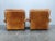 1970s Cognac Buffalo Leather Lounge Armchairs from Arcon Italia, 1970s, Set of 2 For Sale - Image 5 of 18