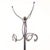 Black Metal Freestanding Coat Rack with Curved Hooks