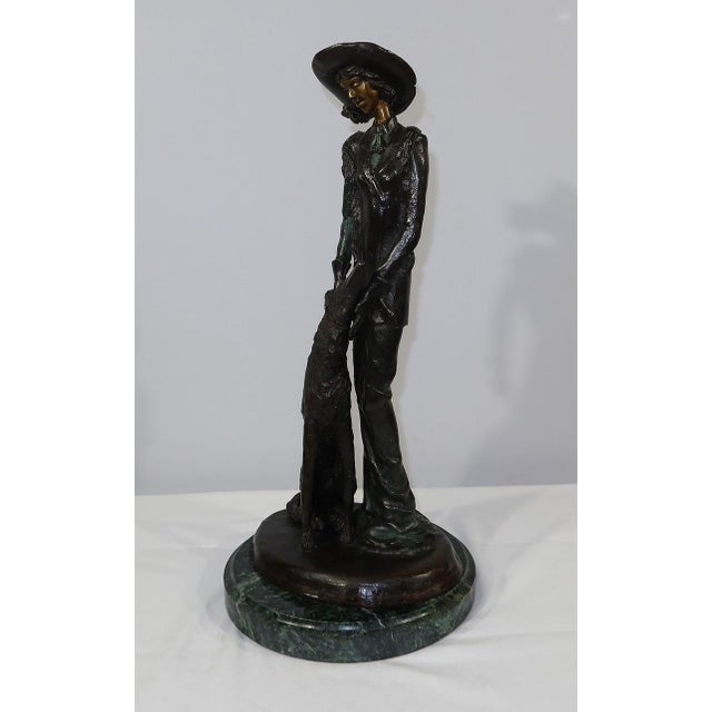 The Lady with the Greyhound Bronze after D. Chiparus, 20th Century For Sale - Image 9 of 18