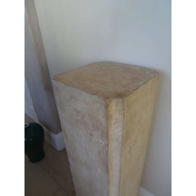 Late 20th Century Vintage Dennis & Leen Louis XVI Pedestals - a Pair For Sale - Image 5 of 12