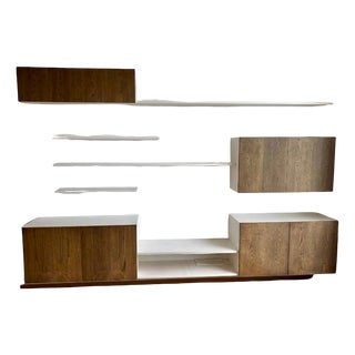 Vintage Modular Floating Wall Unit by Banz Bord, 1970s, Set of 10 For Sale