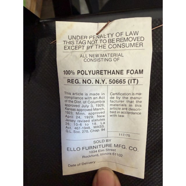 Ello 1980s 6 Pietro Costantini for Ello Black Dining Chairs Labelled For Sale - Image 4 of 6