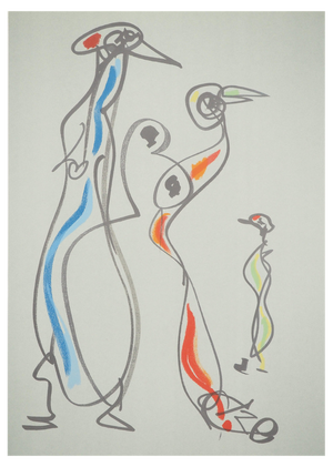 Max Ernst, Surrealist Birds, Original Lithograph Poster