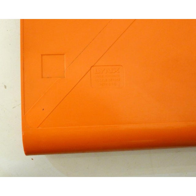 1970s Wall Blackboard in Orange Plastic by Lynx, France, 1970s For Sale - Image 5 of 12
